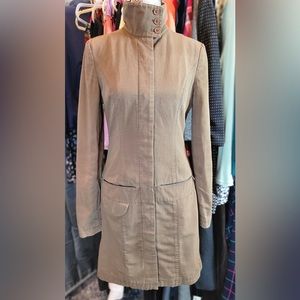 Same underneath brown utility coat jacket size Xsmall cotton/bamboo blend
